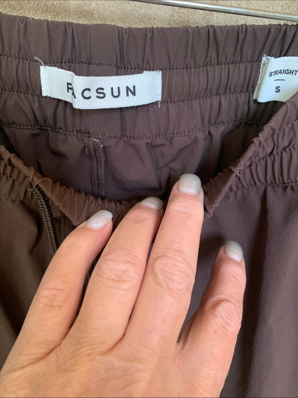 PacSun Women's Dark Brown Elastic Waist Shorts